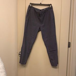 Petite Navy patterned pants